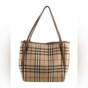 BURBERRY Horseferry Check Canterbury Tote Bag